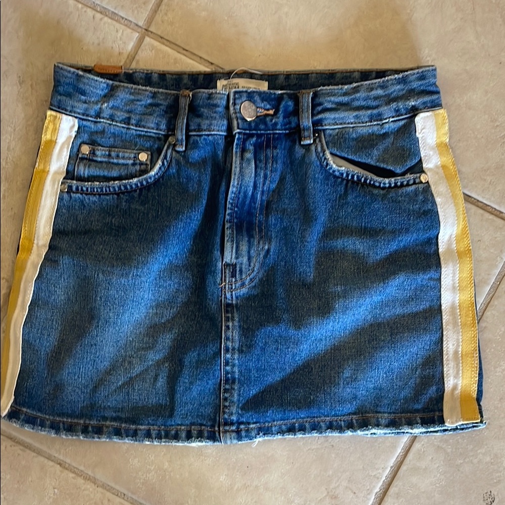Zara Blue Mini Skirt Casual Denim